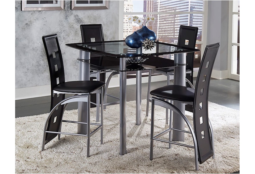 Homelegance Sona Contemporary Counter Height Table And Chair Set