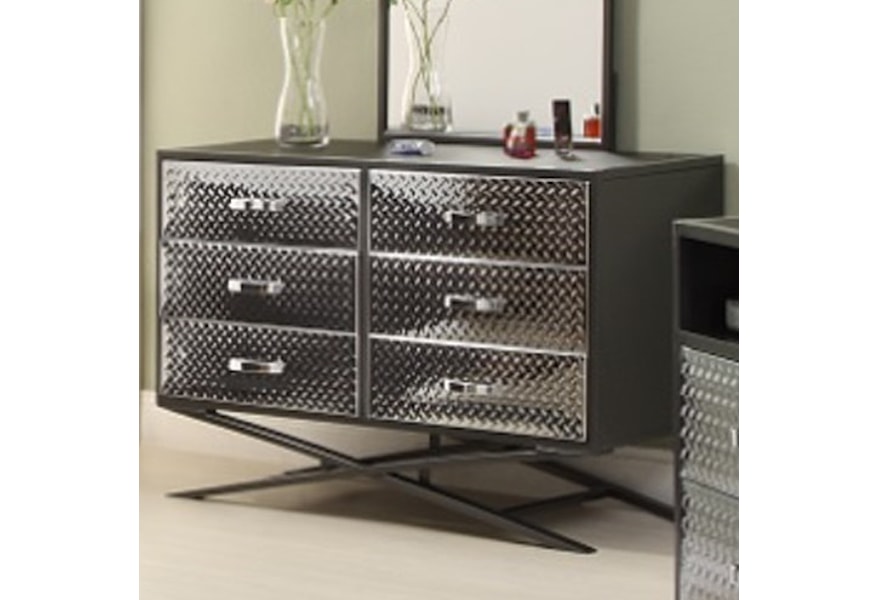 Homelegance Spaced Out Contemporary Youth Dresser With Diamond