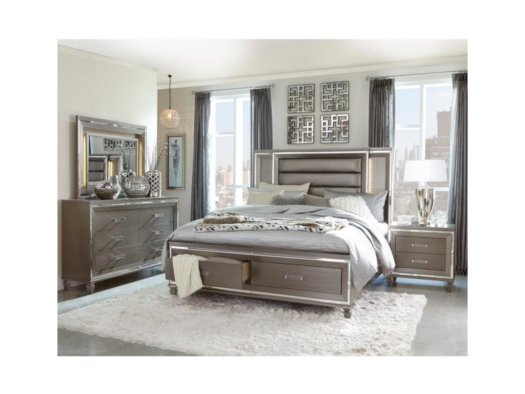 Homelegance TamsinCalifornia King Upholstered Bed