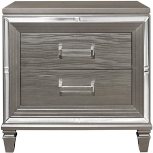Homelegance Tamsin Glam 2 Drawer Nightstand Lindy S Furniture Company Nightstands