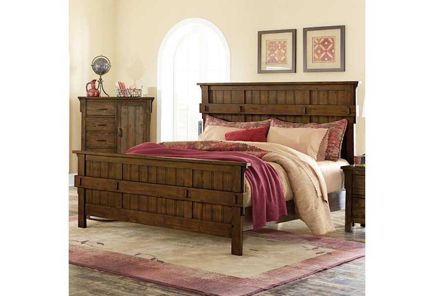 Homelegance Terrace Mission Queen Headboard And Footboard Value City Furniture Panel Beds