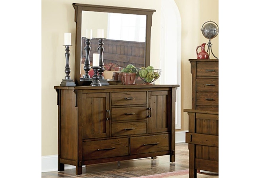 Homelegance Terrace Mission Dresser And Mirror Value City