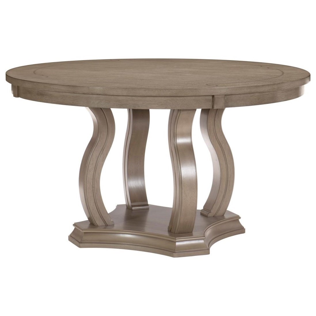 Homelegance Vermillion Transitional Round Dining Table With