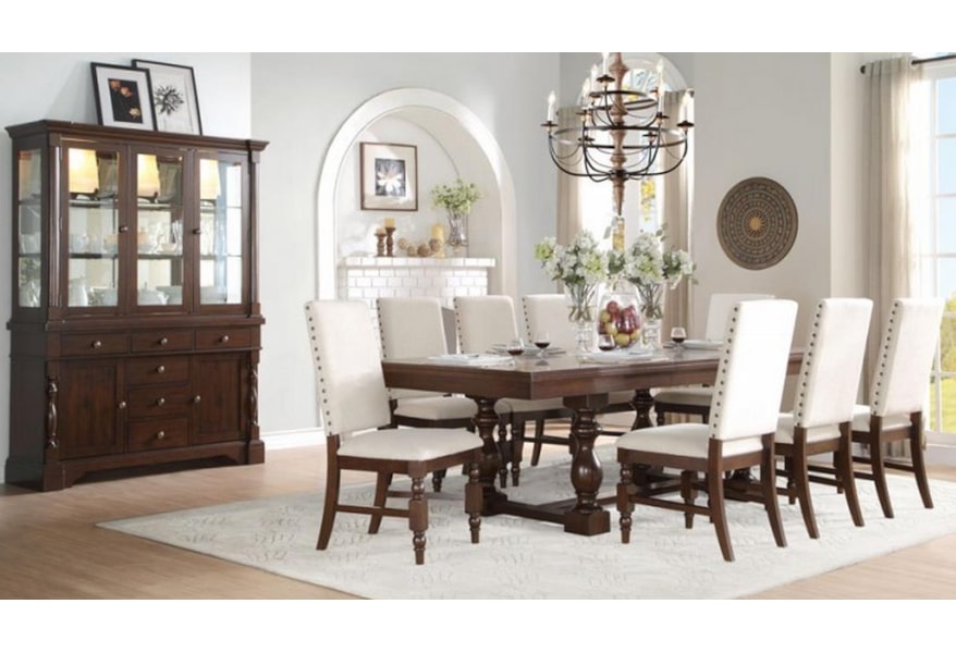 Homelegance Yates 9 Piece Table Chair Set Value City Furniture