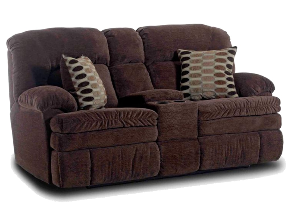 HomeStretch 103 Chocolate SeriesConsole Loveseat