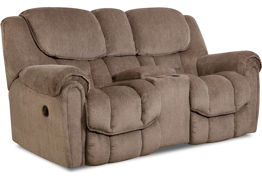 Homestretch 122 Casual Rocking Console Reclining Loveseat