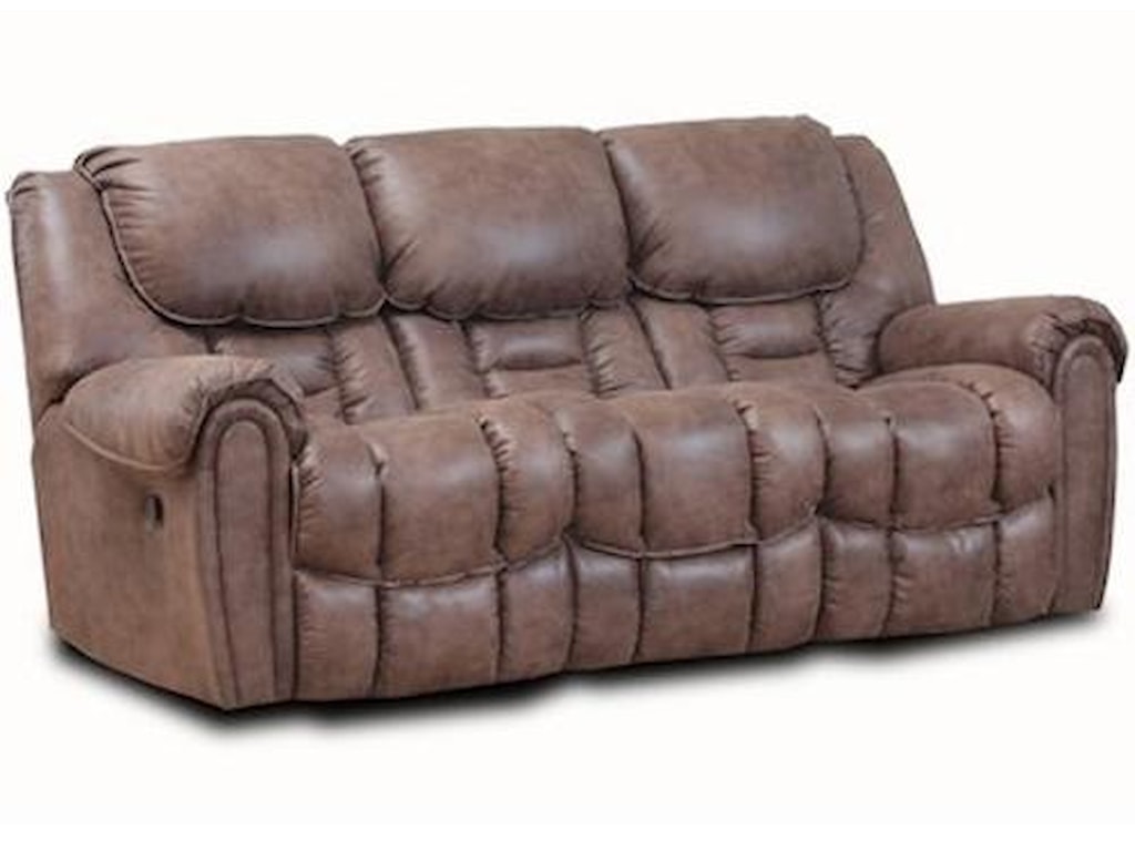 Homestretch 122 Casual Reclining Sofa With Pillow Top Arms Homestretch 122casual Reclining Sofa