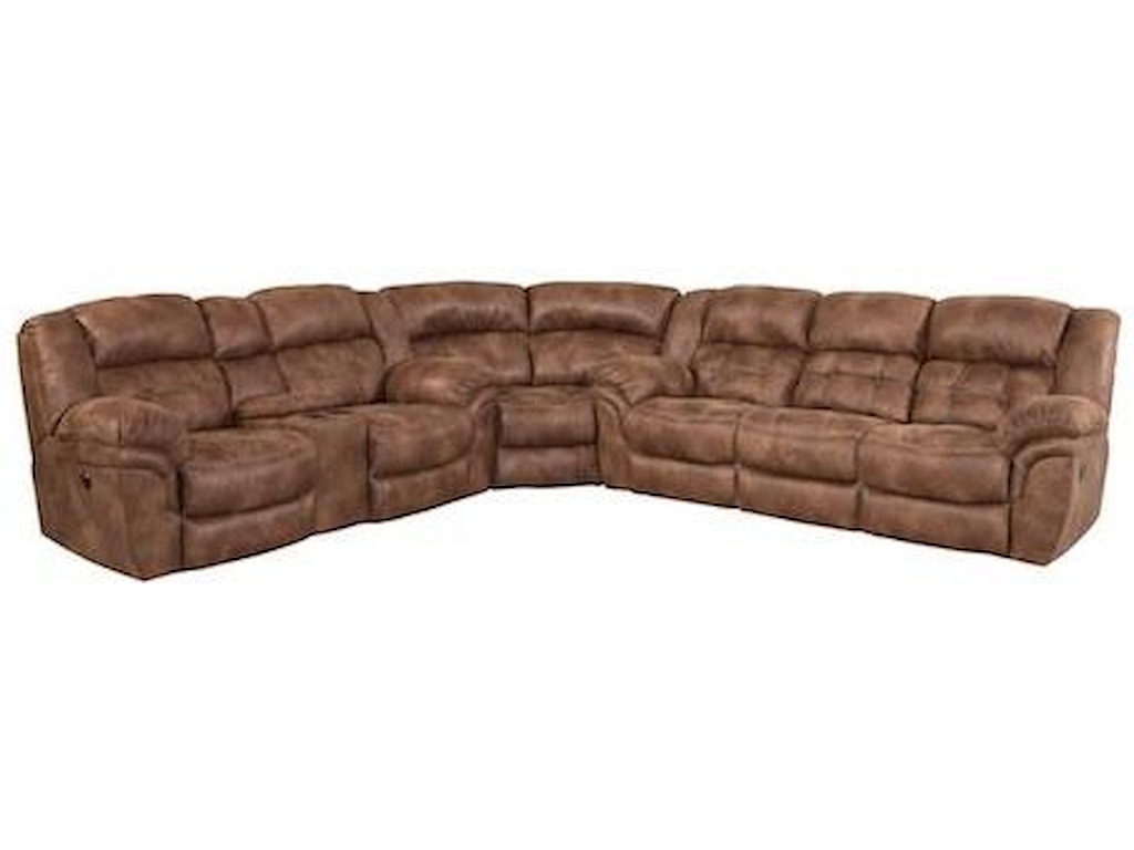 Homestretch 129 Casual Super Wedge Sectional With Tufted Seats Homestretch 129 Super Wedge Sectional