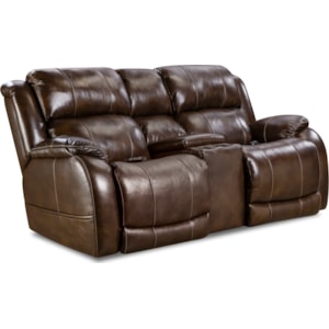 Homestretch 170 Collection Power Reclining Loveseat With Center Console Darvin Furniture Reclining Love Seats