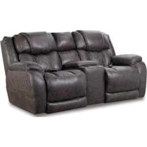 Homestretch 174 Casual Style Power Reclining Console Loveseat Wilcox Furniture Reclining Loveseats