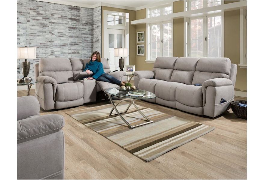 Homestretch 175 Collection Double Reclining Power Sofa Darvin