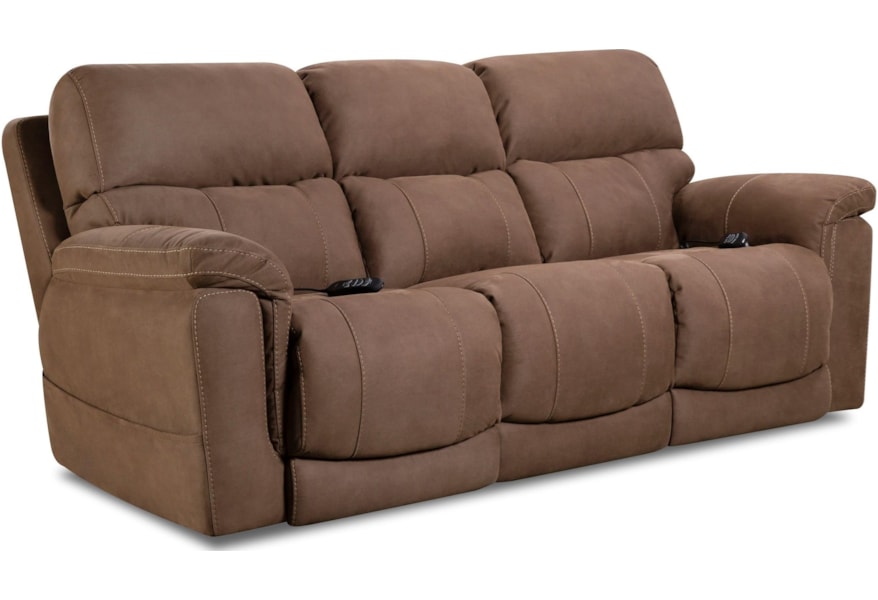 Homestretch 175 Collection 175 37 21 Double Reclining Power Sofa Dunk Bright Furniture Reclining Sofas
