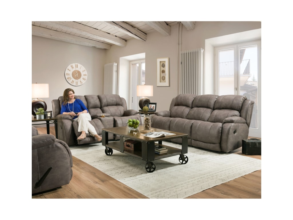 HomeStretch DenaliDual Power Reclining Sofa