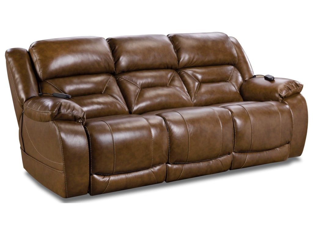 HomeStretch 178Double Reclining Power Sofa