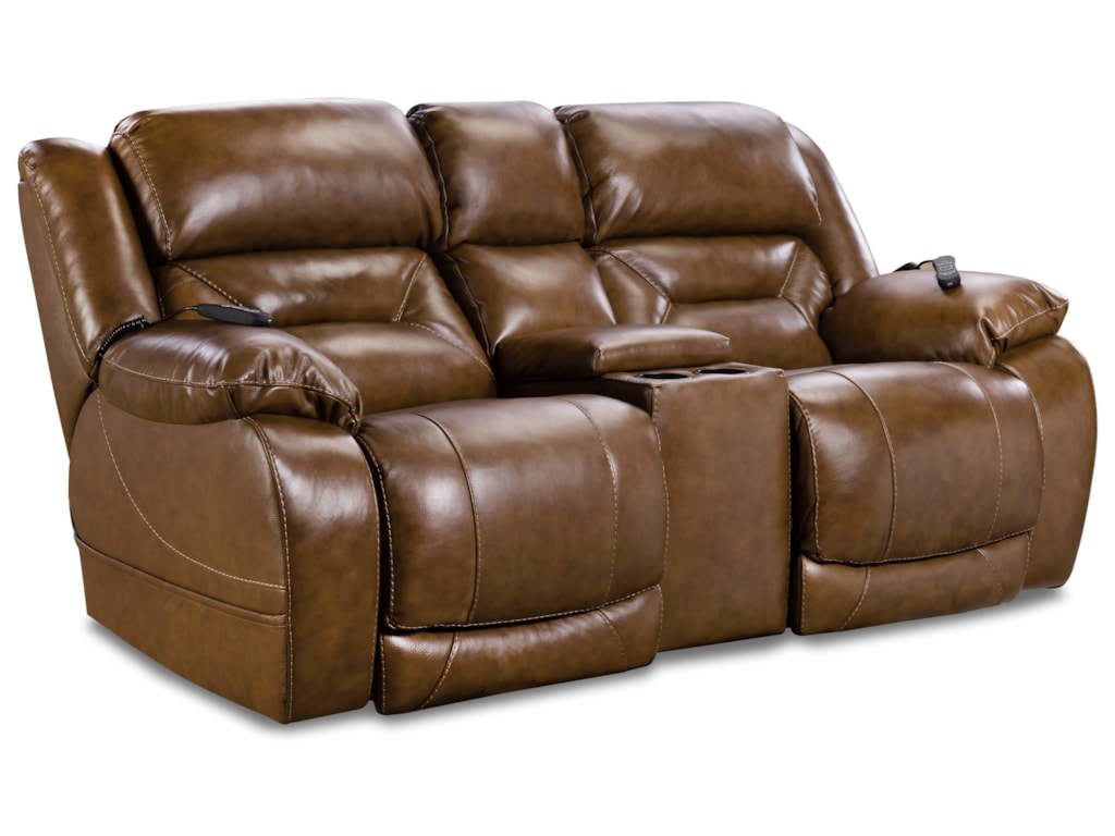 HomeStretch 178Power Console Loveseat