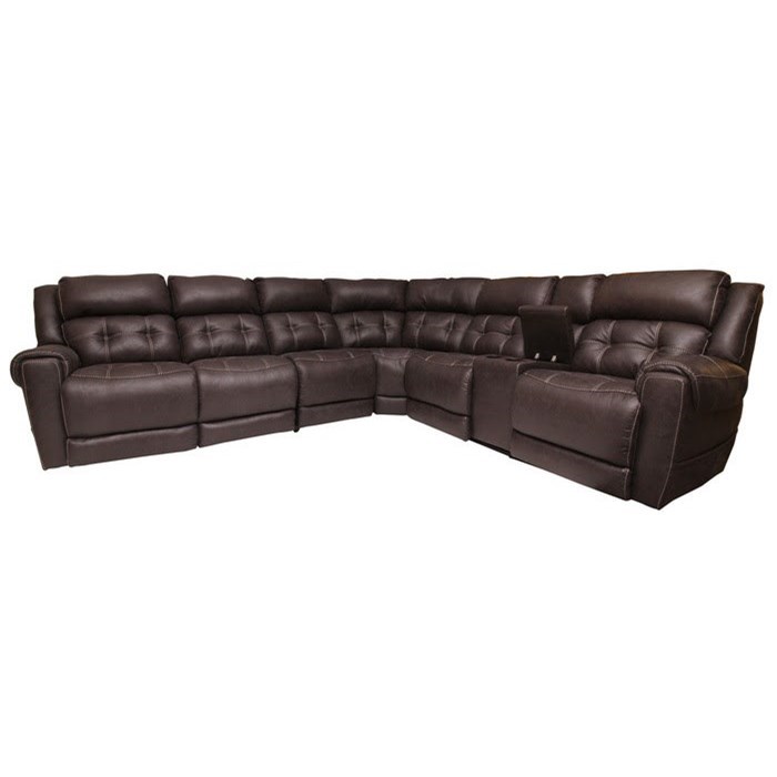 Homestretch 180 Casual L Shaped Power Reclining Sectional