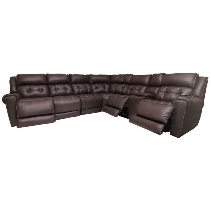 Homestretch 180 Casual L Shaped Power Reclining Sectional