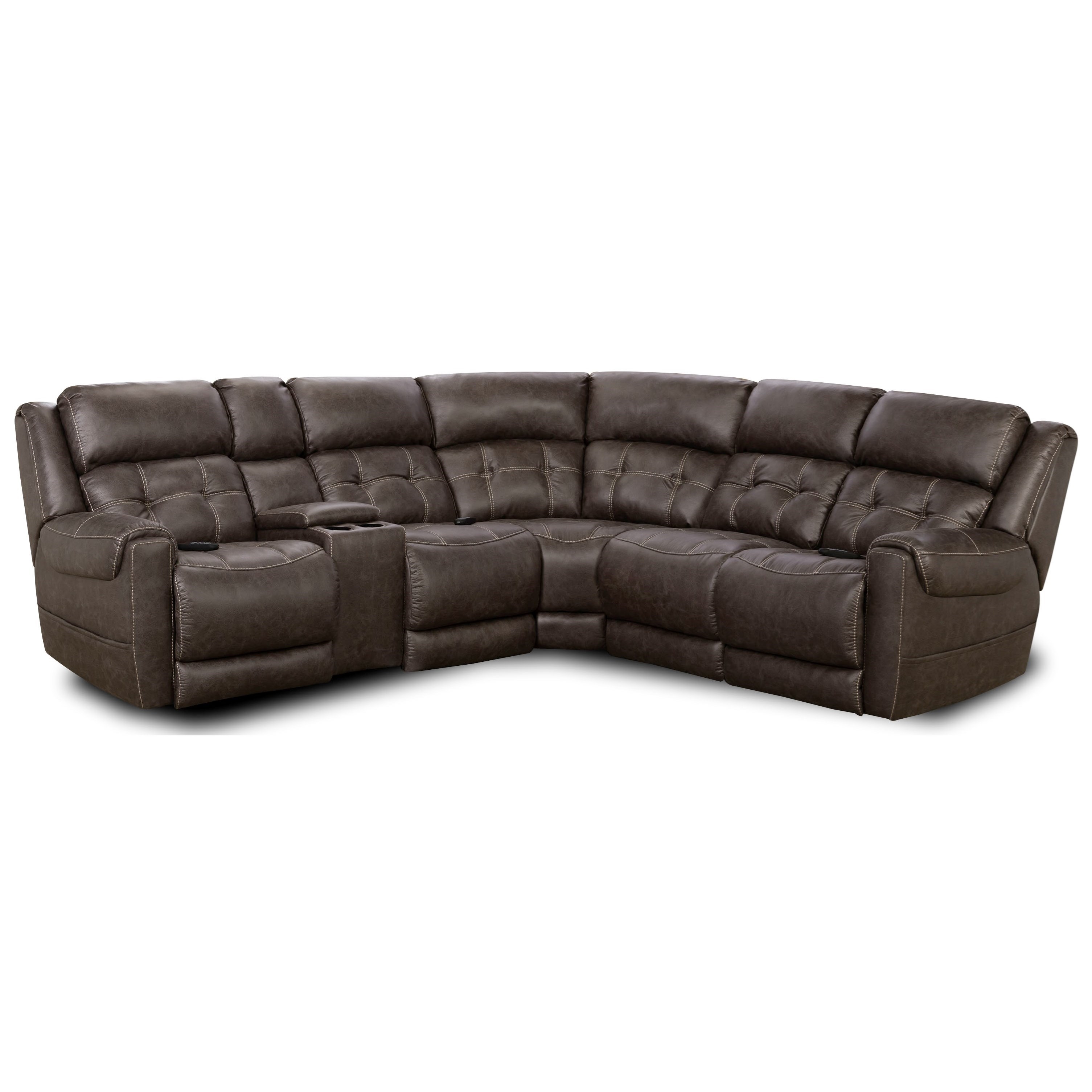 Homestretch 180 Casual L Shaped Power Reclining Sectional