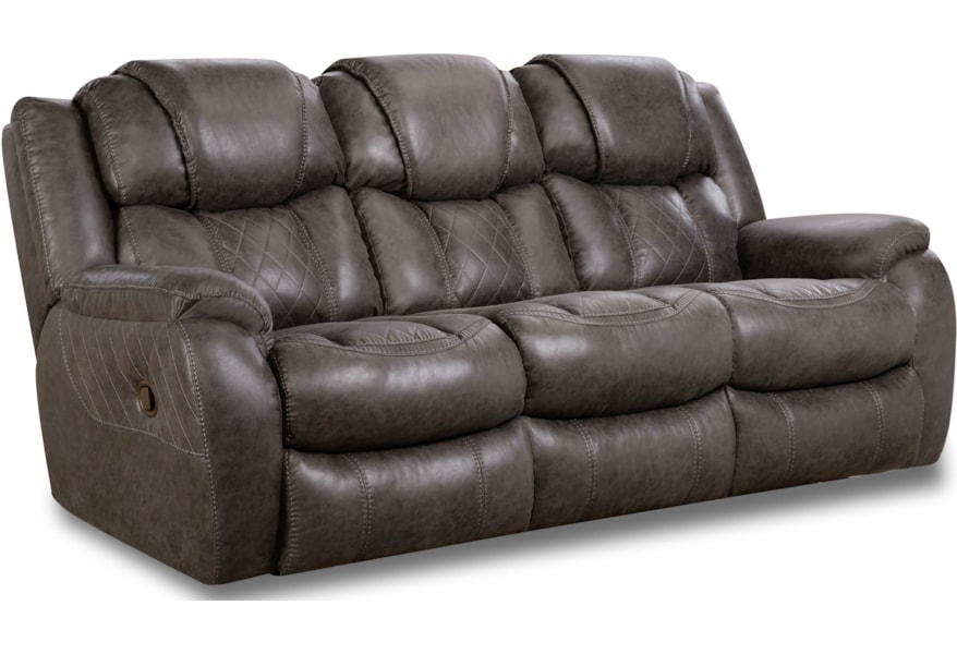 Homestretch 182 Casual Style Double Reclining Sofa Vandrie Home Casual Style Double Reclining Sofa
