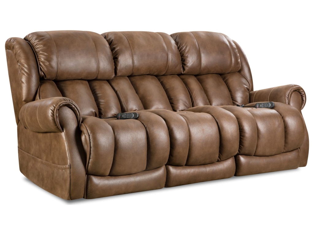 HomeStretch Atlantis 146 37 21 Casual Power Reclining Sofa With HomeStretch Atlantis 146 37 21 Casual Power Reclining Sofa With