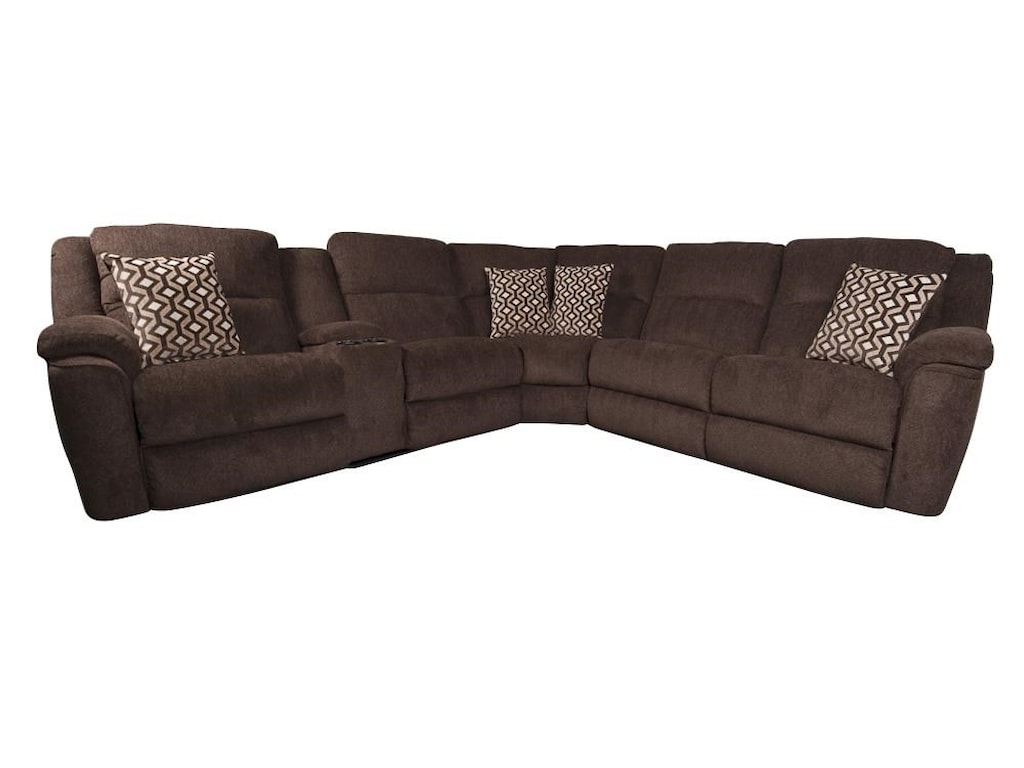 Drew Sectional Sofa With Console And Accent Pillows Morris Morris Home Furnishings Drewdrew Sectional Sofa