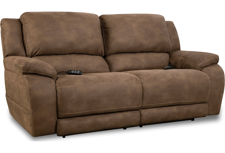 Comfort Living Explorer Casual Double Reclining Sofa With Pillow