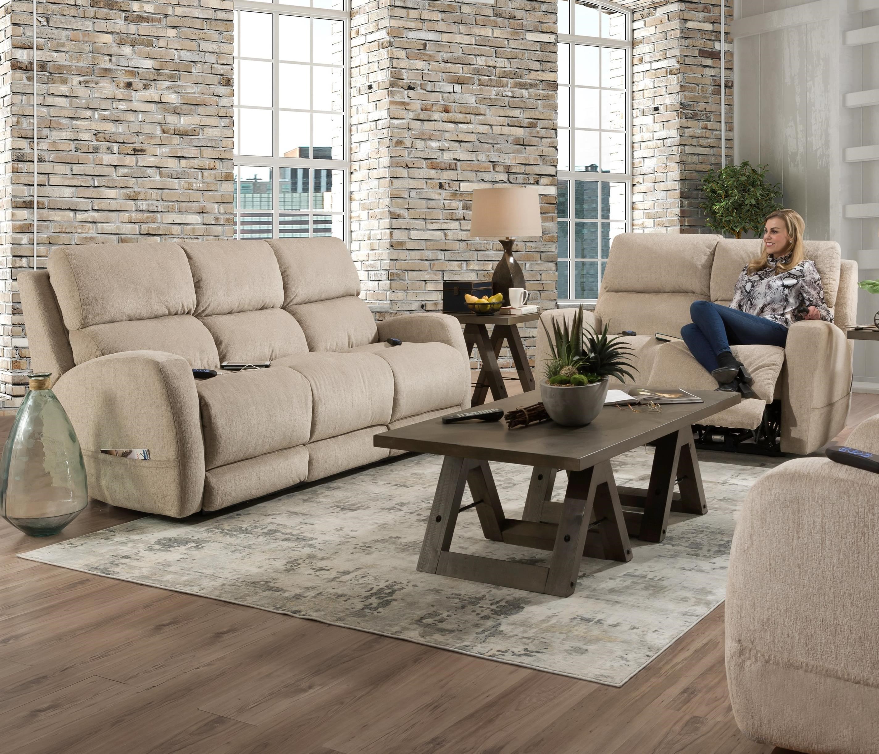 Homestretch Sterling Power Reclining Living Room Group Darvin