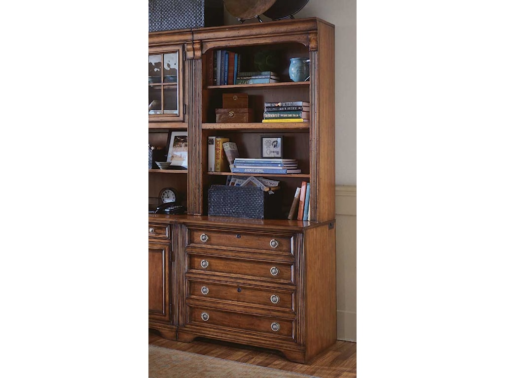 Hooker Furniture Brookhaven Bookcase W Lateral File Base