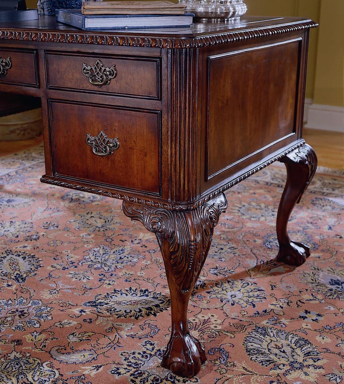 Hooker Furniture 434 Ball And Claw Writing Desk Stoney Creek