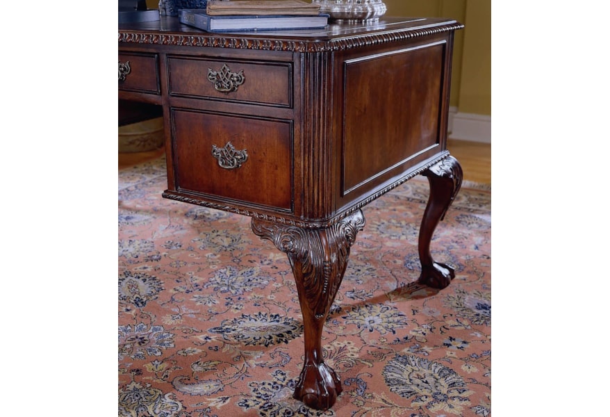 Hooker Furniture 434 Ball And Claw Writing Desk Stoney Creek