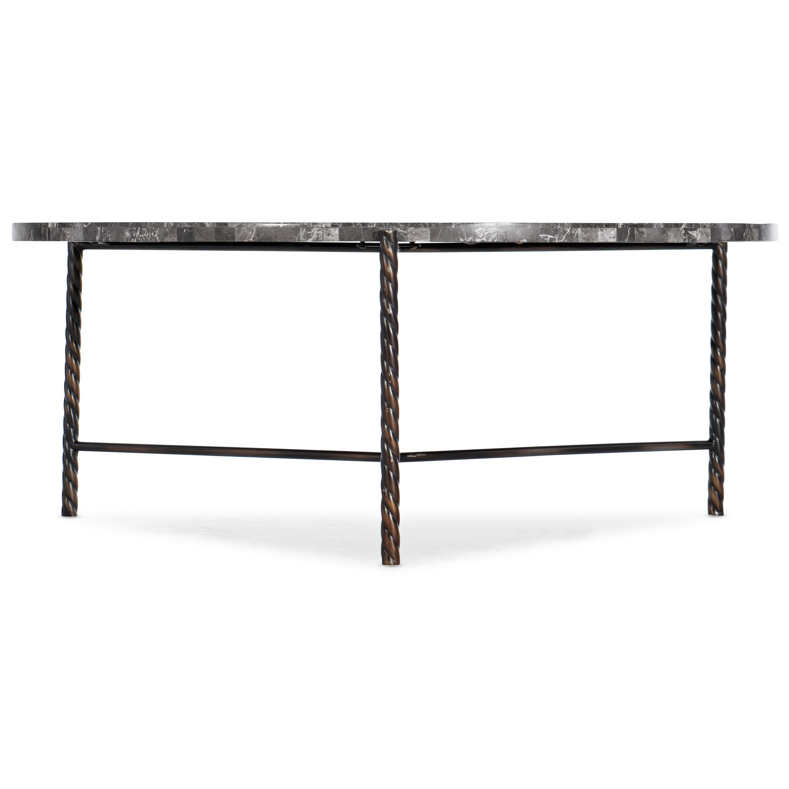 Hooker Furniture 6266 Contemporary Marble Round Cocktail Table Find Your Furniture Cocktail Coffee Tables