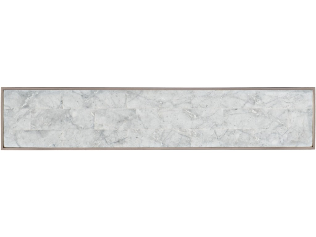 Hooker Furniture 6305 Contemporary White Venetian Marble Console Table Wayside Furniture Sofa Tables Consoles