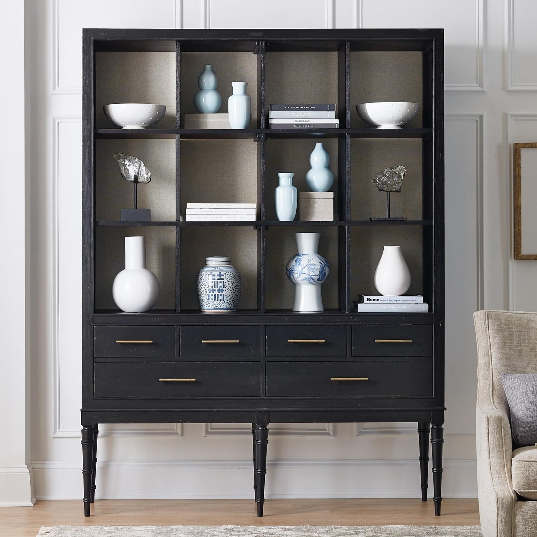 Hooker Furniture Living Room Accents Transitional 12 Shelf Tall