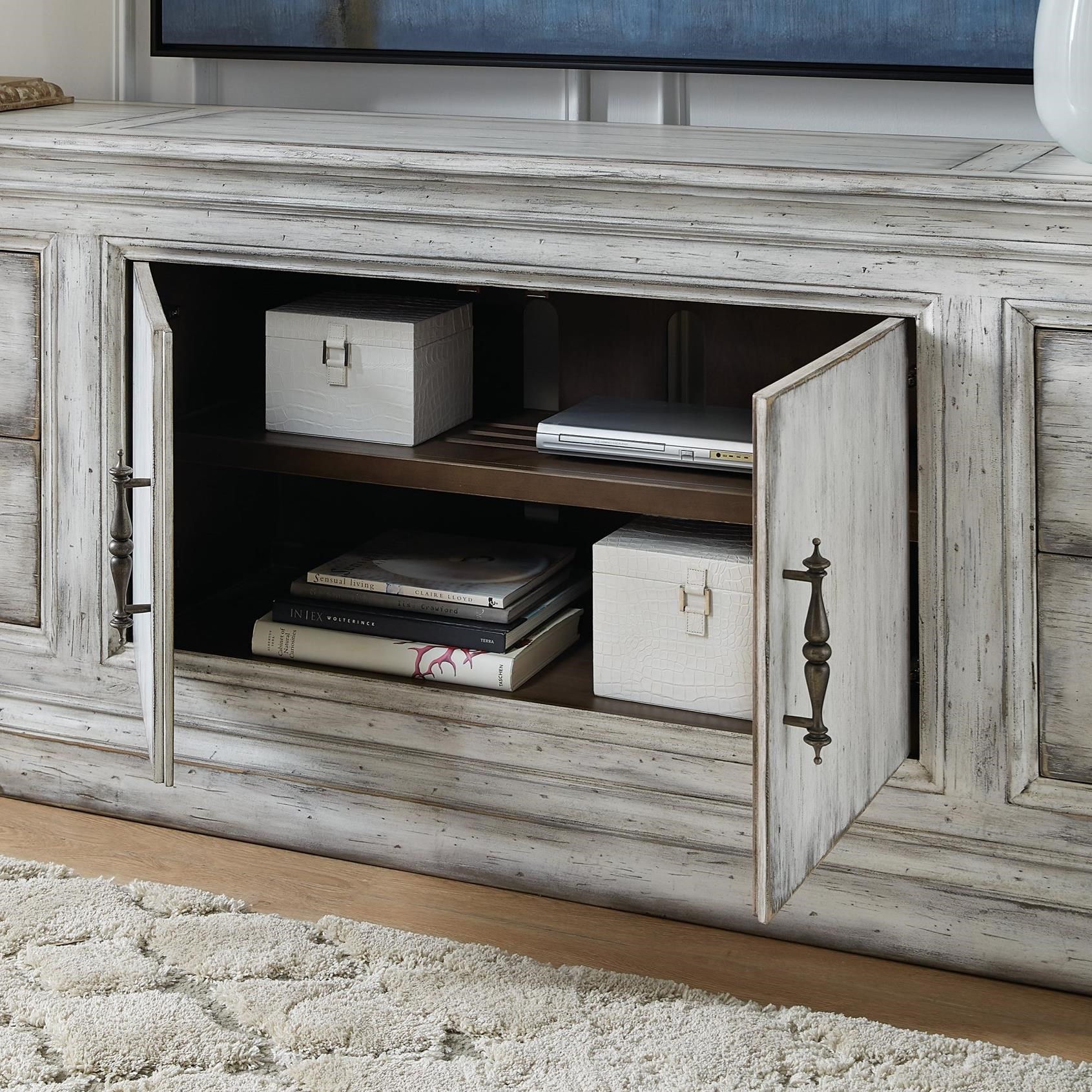 Hooker Furniture Living Room Accents Relaxed Vintage 2 Door 4