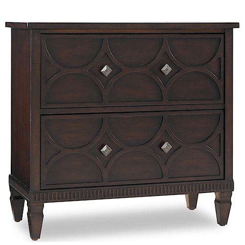 Hamilton Home Living Room Accents Two-Drawer Accent Chest With Hamilton Home Living Room Accents Two-Drawer Accent Chest with Raised Pattern Drawer Fronts - Hamilton Home Living Room Accents Two-Drawer Accent Chest With