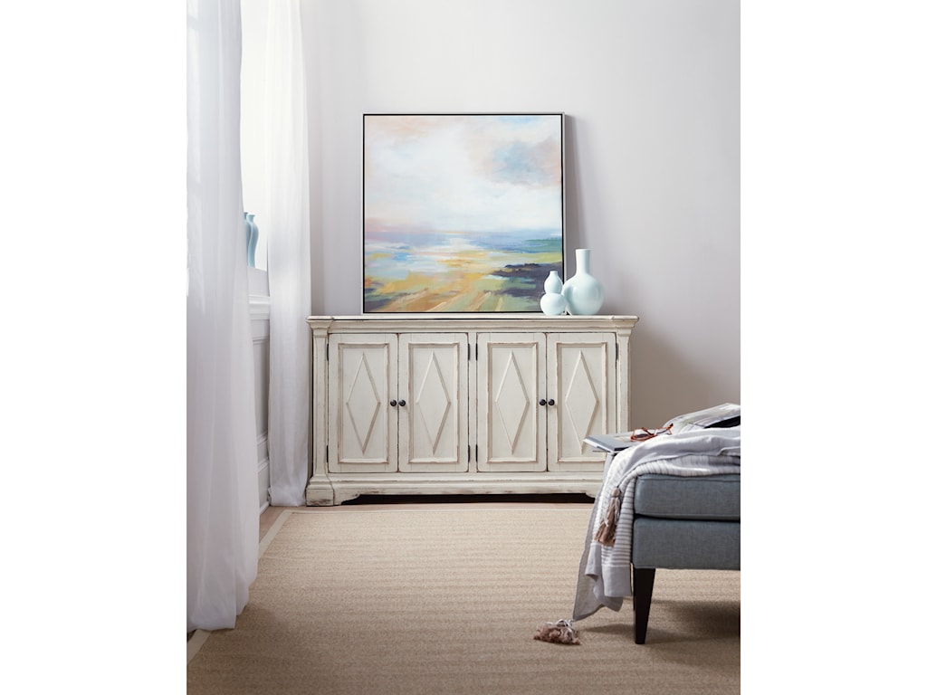 Hooker Furniture Living Room Accents Four Door Cabinet Lindy S