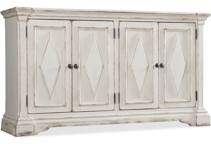 Hooker Furniture Living Room Accents Four Door Cabinet Fashion