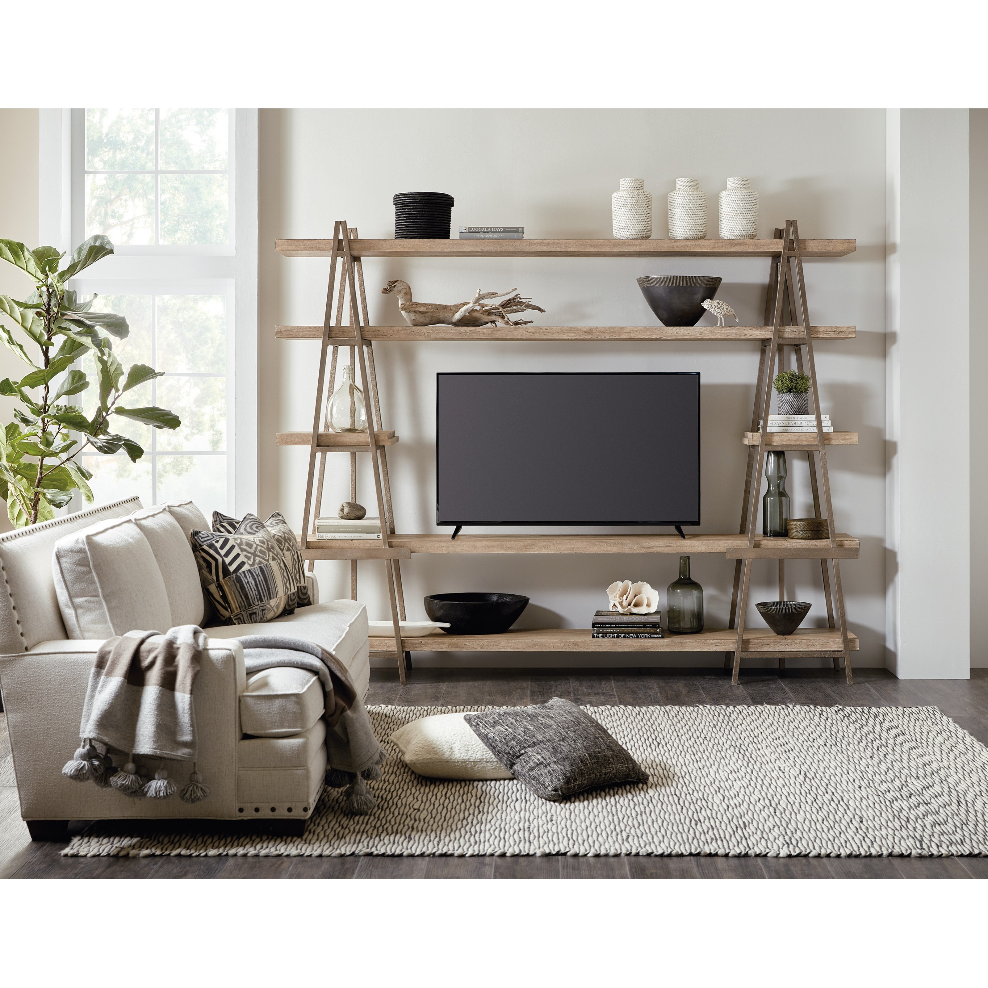 Hooker Furniture Living Room Accents Artist S Scaffold Bookshelf