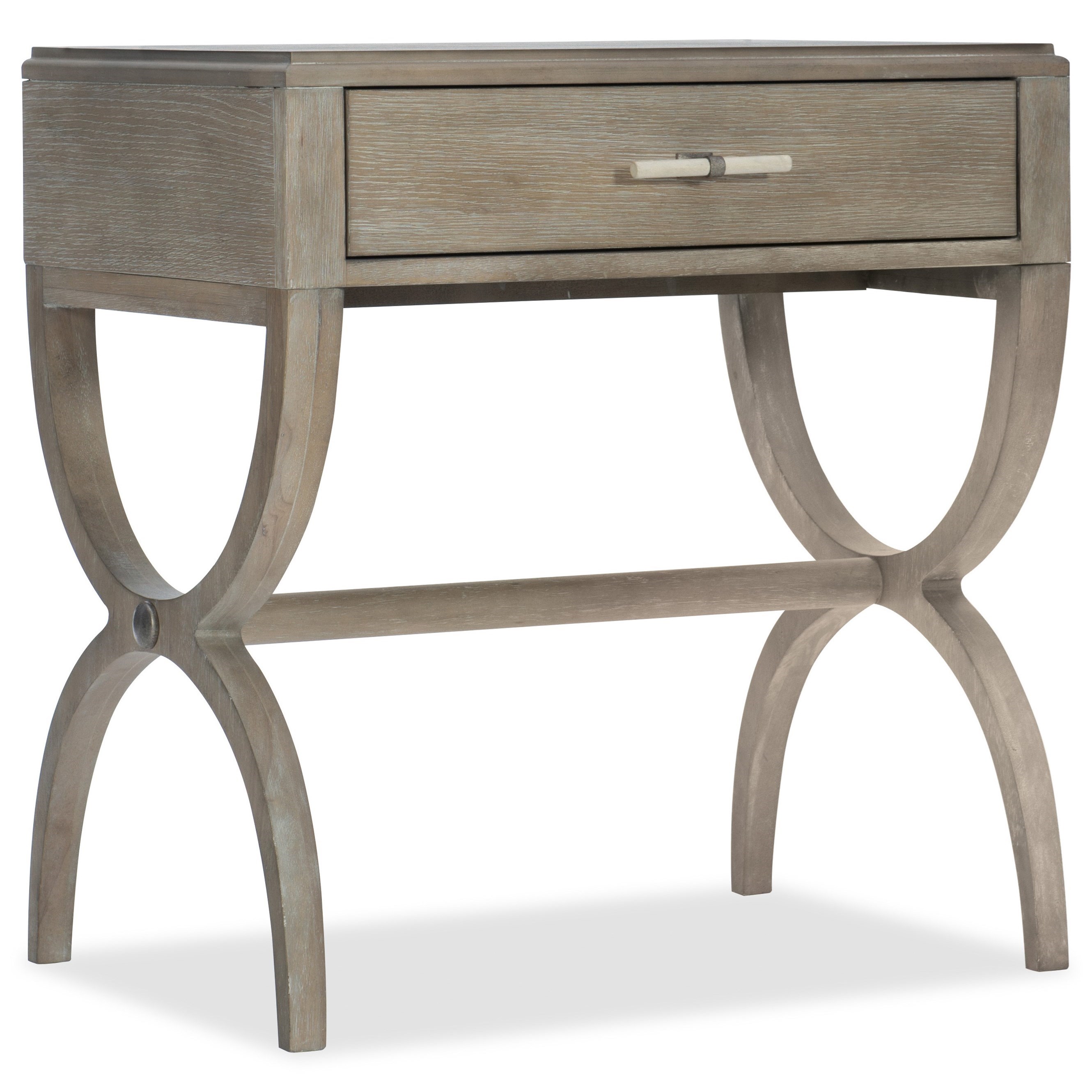 Hooker Furniture Affinity Transitional Nightstand With Trestle