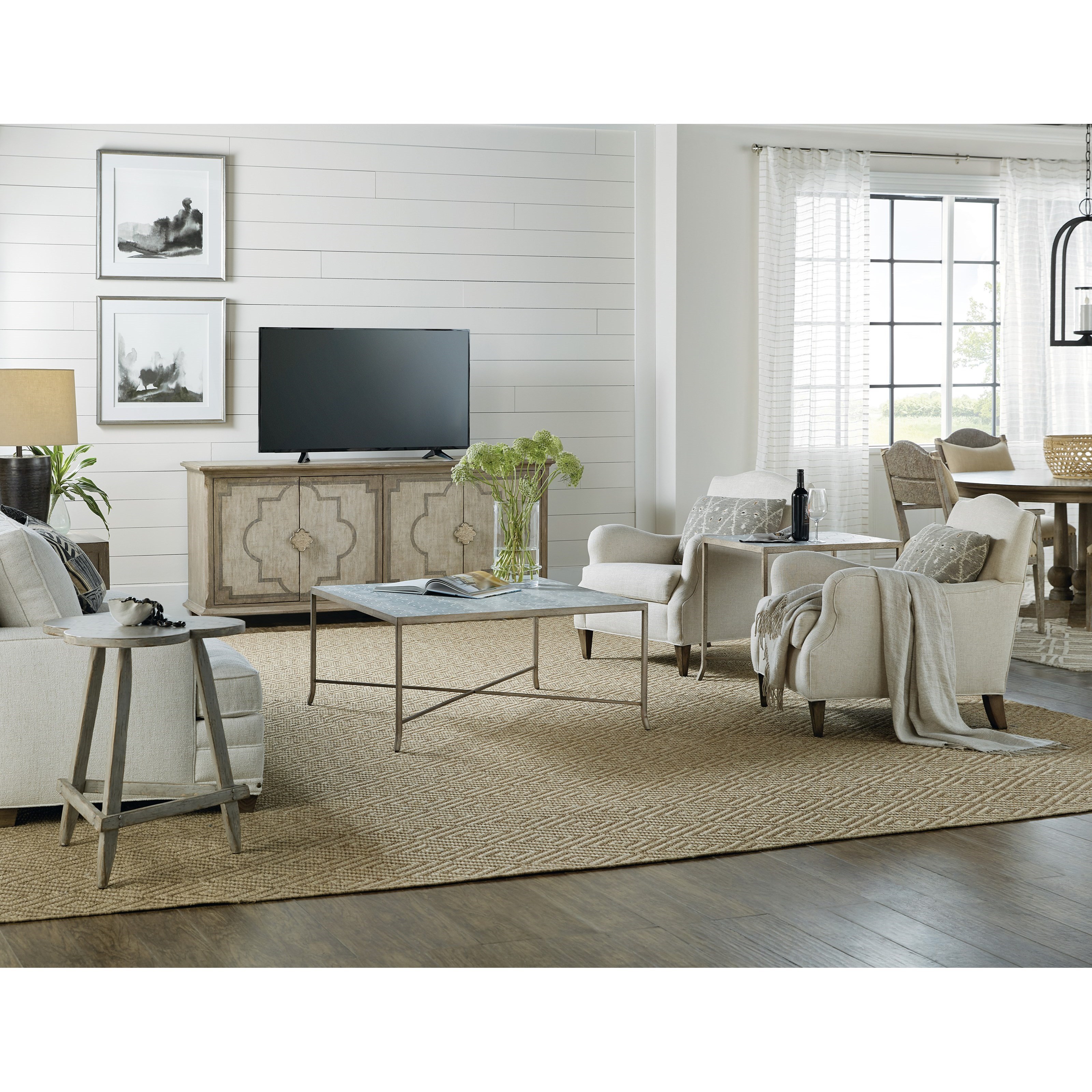 Hooker Furniture Alfresco Palazzo 4 Door Entertainment Console With Built In Outlet Belfort Furniture Tv Stands
