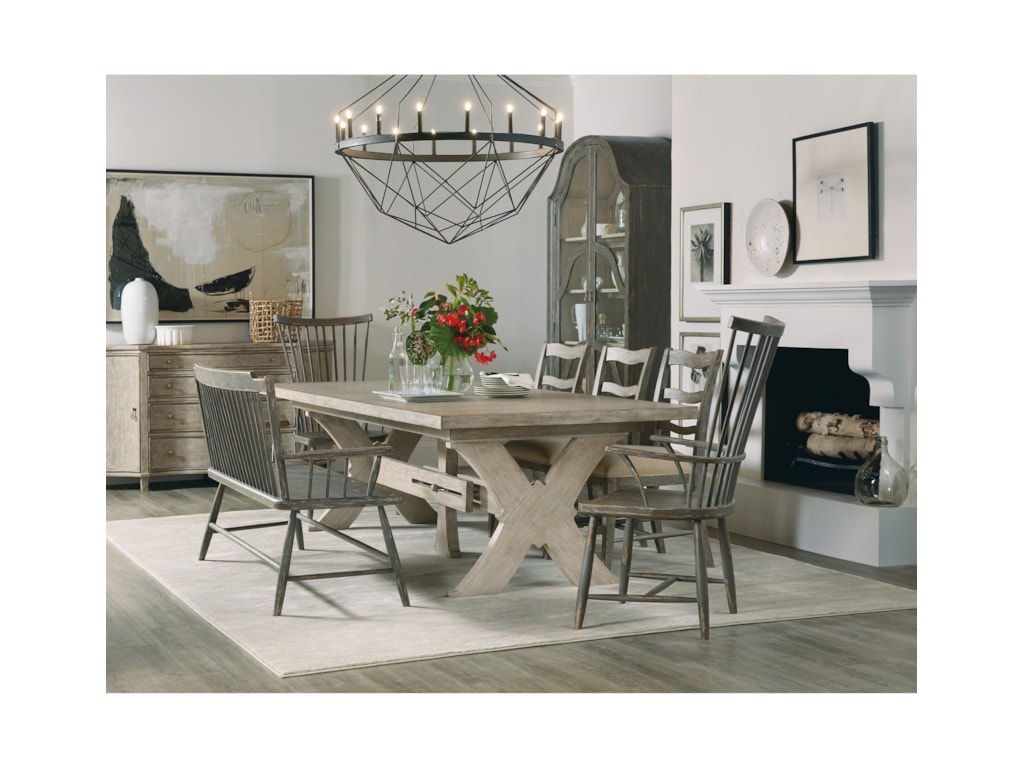 Hooker Furniture Alfresco Vittorio 80in Rectangle Dining Table With Leaves Wayside Furniture Dining Tables
