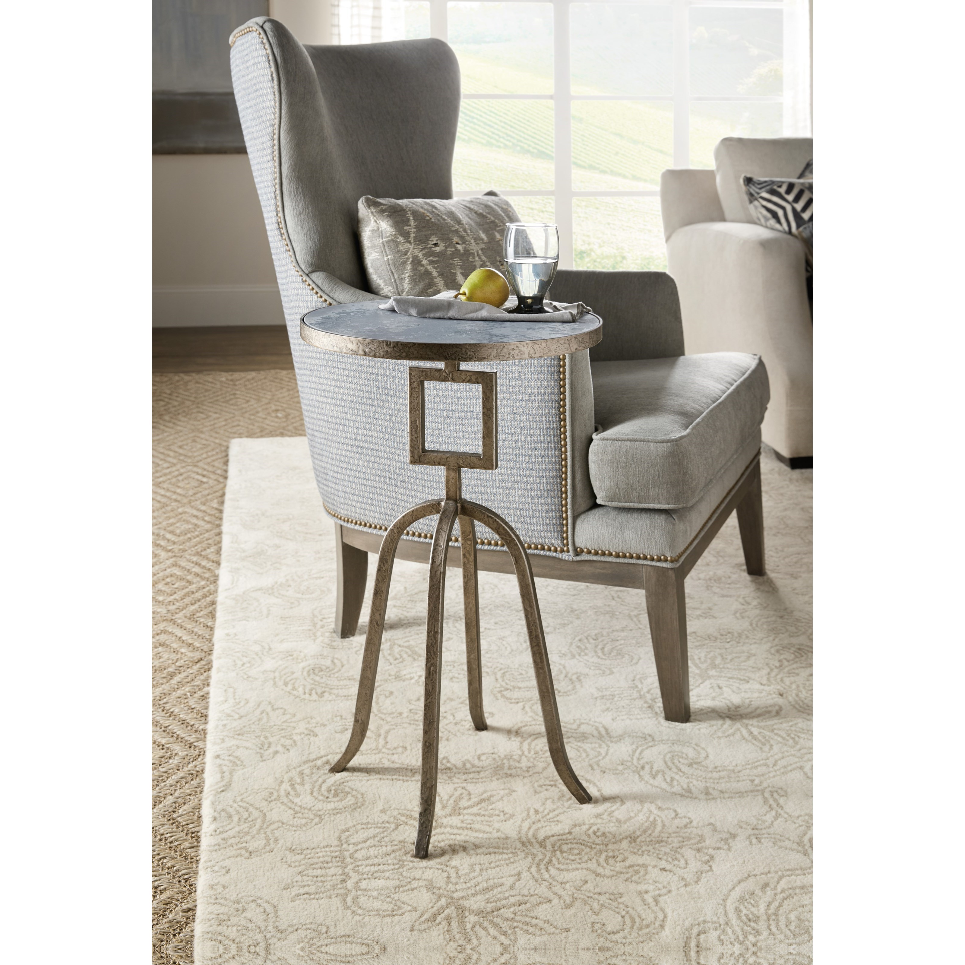Hooker Furniture Alfresco Lapilli Martini Table With Stone Top Wayside Furniture End Tables