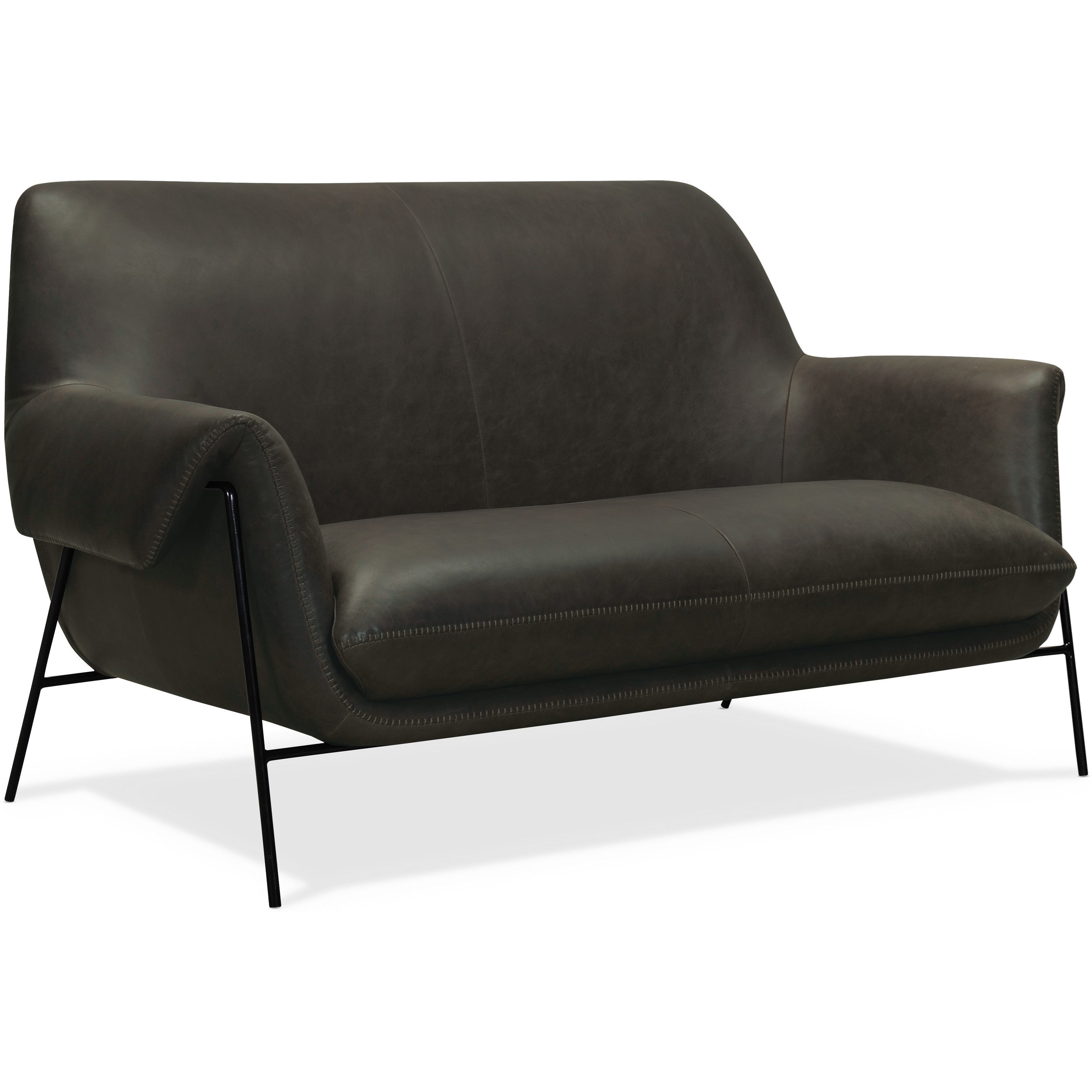 Hooker Furniture Ambroise Ss317 St 096 Contemporary Leather Settee