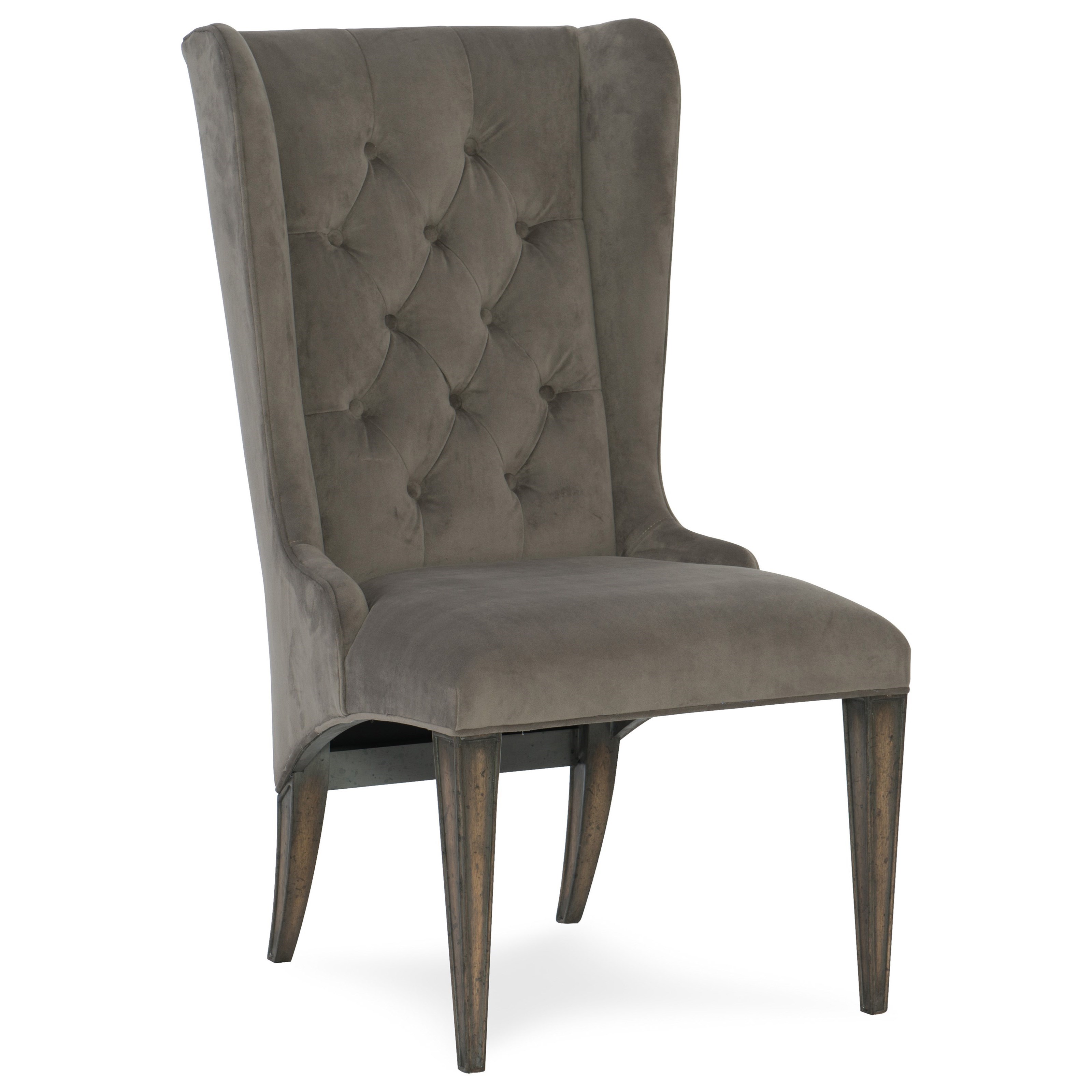Upholstered Host Chair with Diamond Tufting