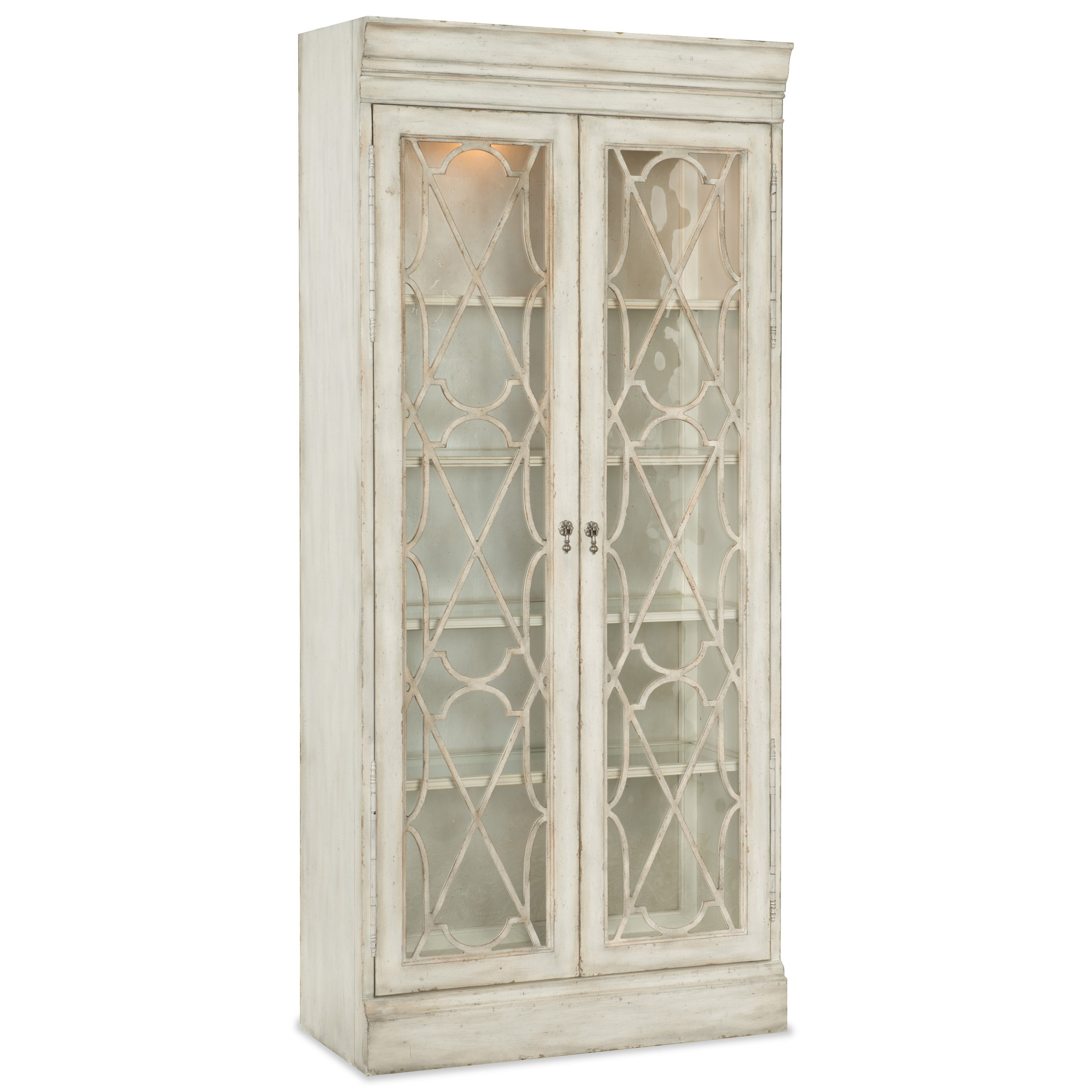 Hooker Furniture Arabella Bunching Display Cabinet With Lighting Belfort Furniture China Cabinets