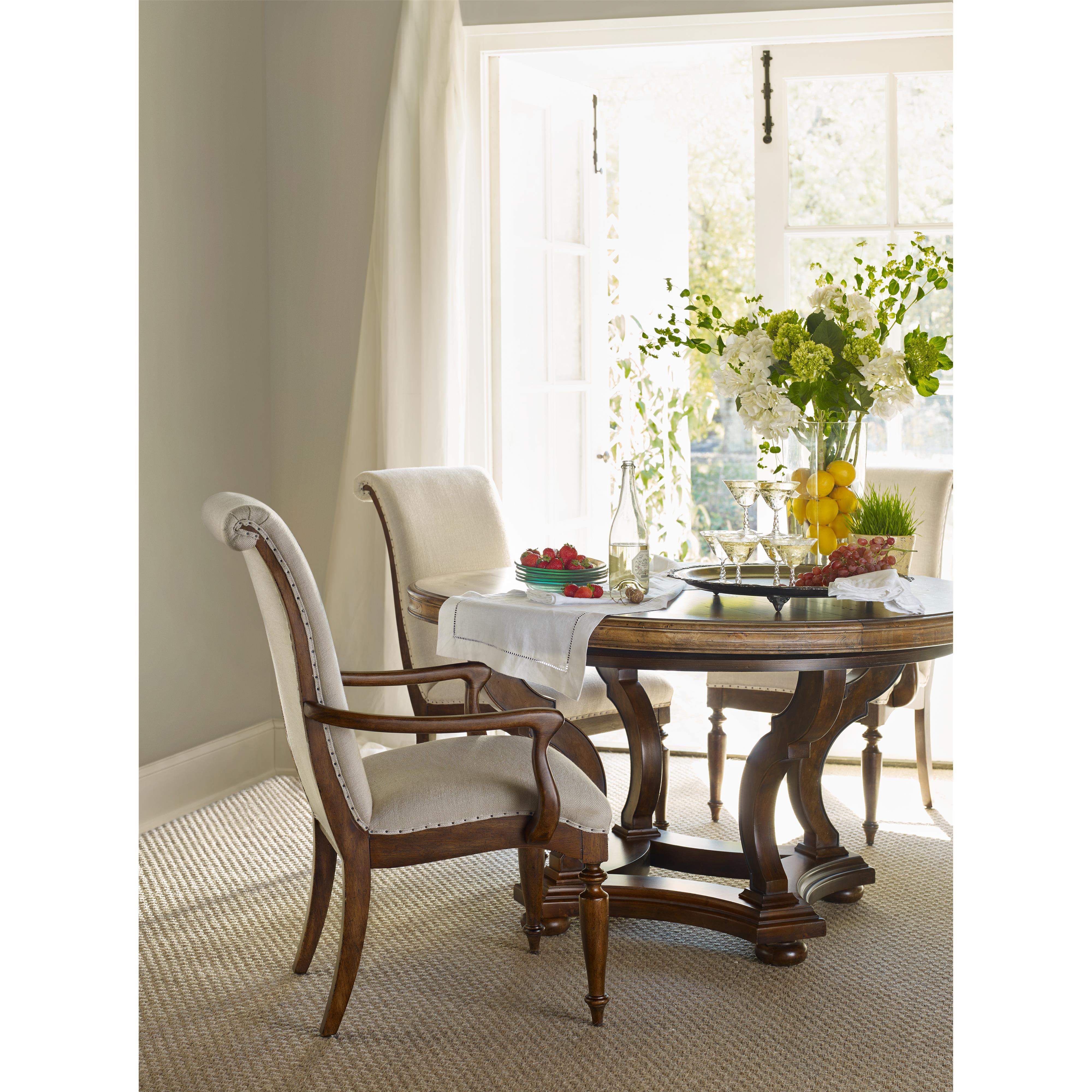 Hooker Furniture Archivist 5447 75203 Toffee 54in Round Dining