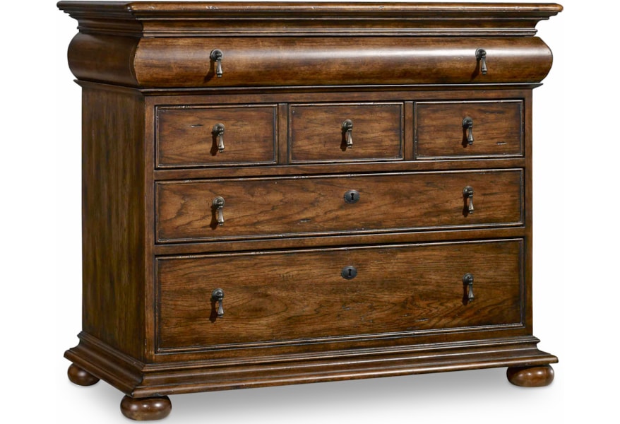 Hooker Furniture Archivist Accent Chest With Felt Lined Top Drawer Belfort Furniture Accent Chests