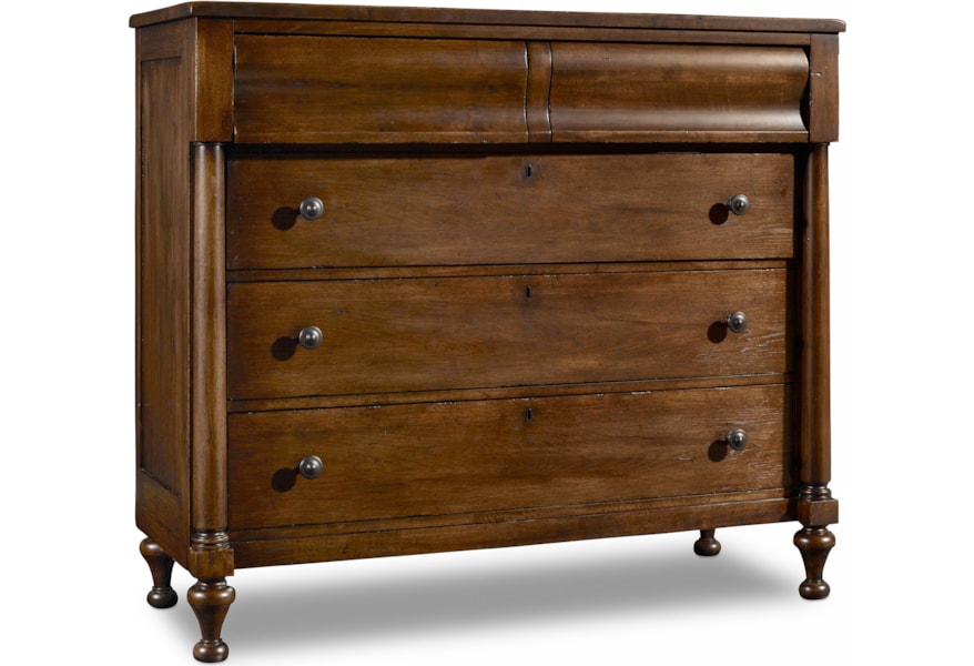 Hooker Furniture Archivist Bureau With Flip Top Media Drawer