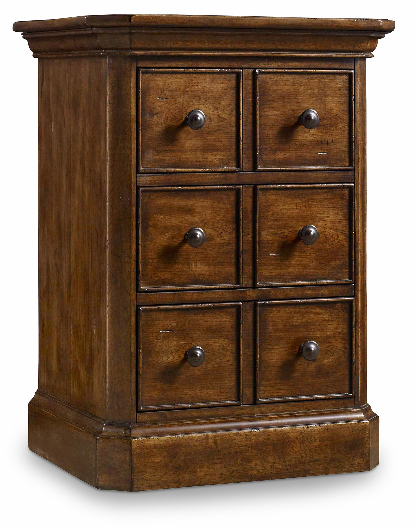 Hooker Furniture Archivist Three Drawer Telephone Table Wayside Furniture Nightstands