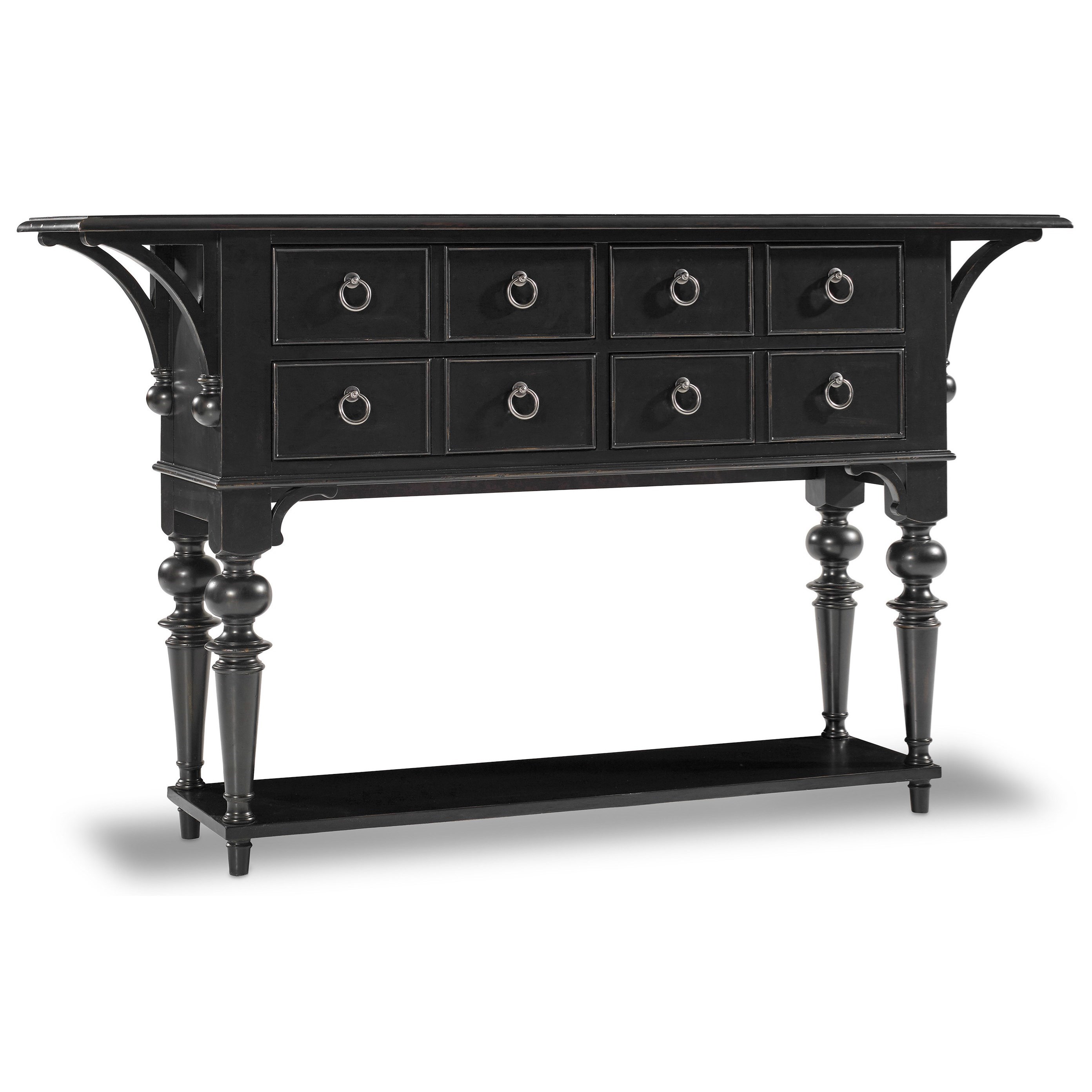 Hooker Furniture Ashton Hall Console With Ring Hardware Zak S